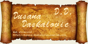 Dušana Daskalović vizit kartica
